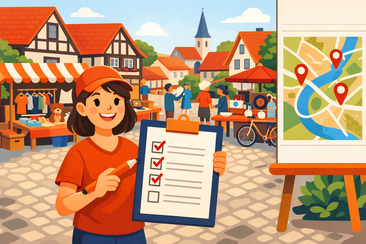 Dorfflohmarkt organisieren – die komplette Checkliste